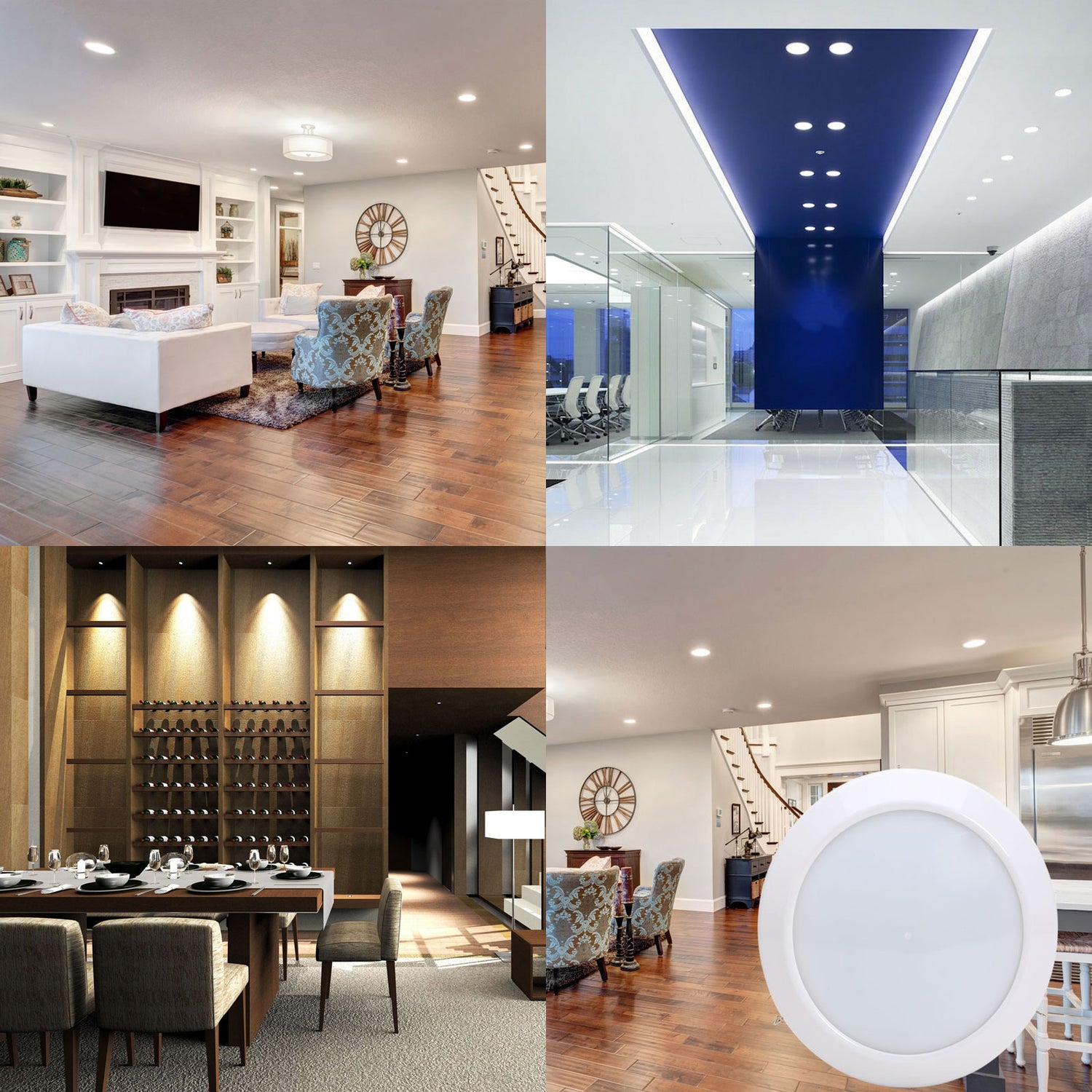 LED Downlight Disc in use, providing bright illumination in a room