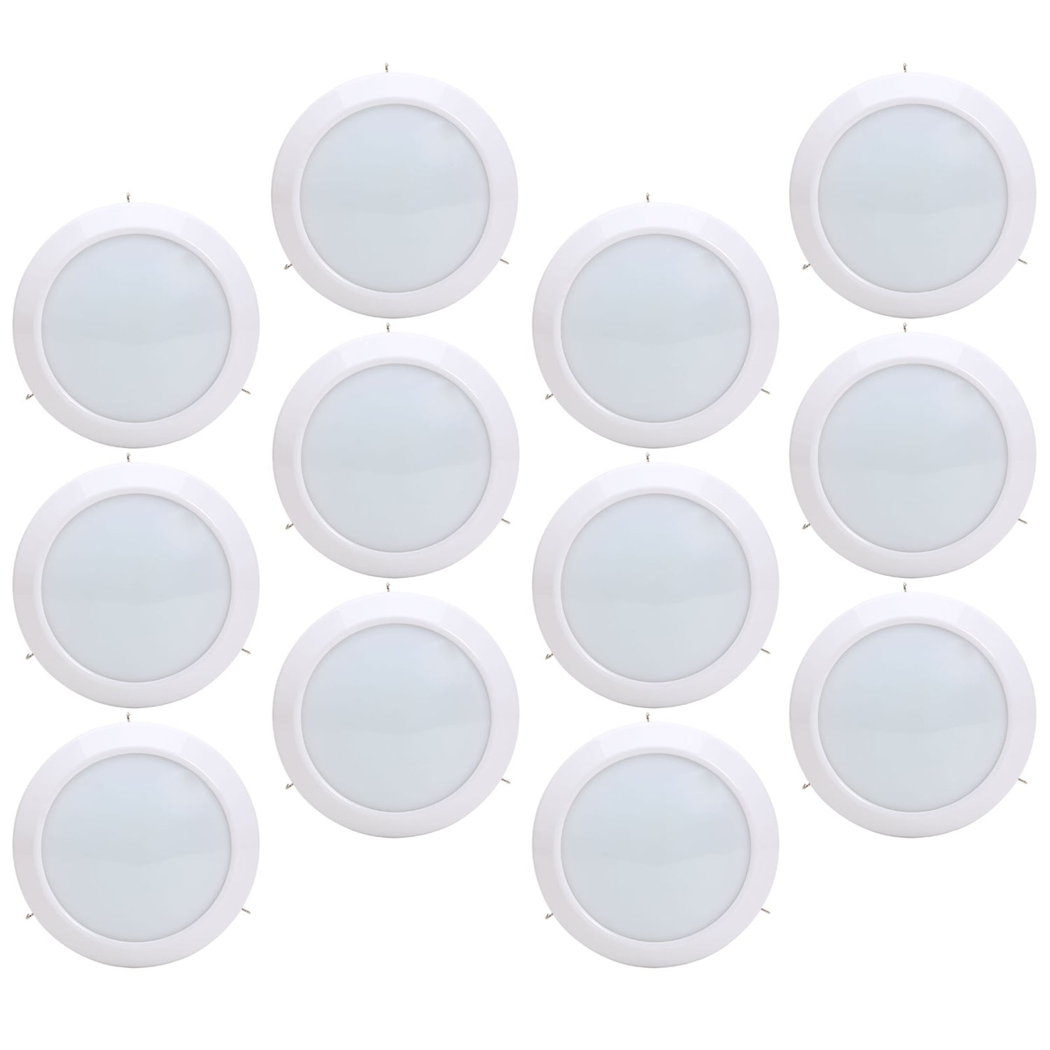 75-Watt Equivalent Universal 6in. 1000 Lumens LED Downlight Light Replacement Disc, Retrofit E26 Adapter Included