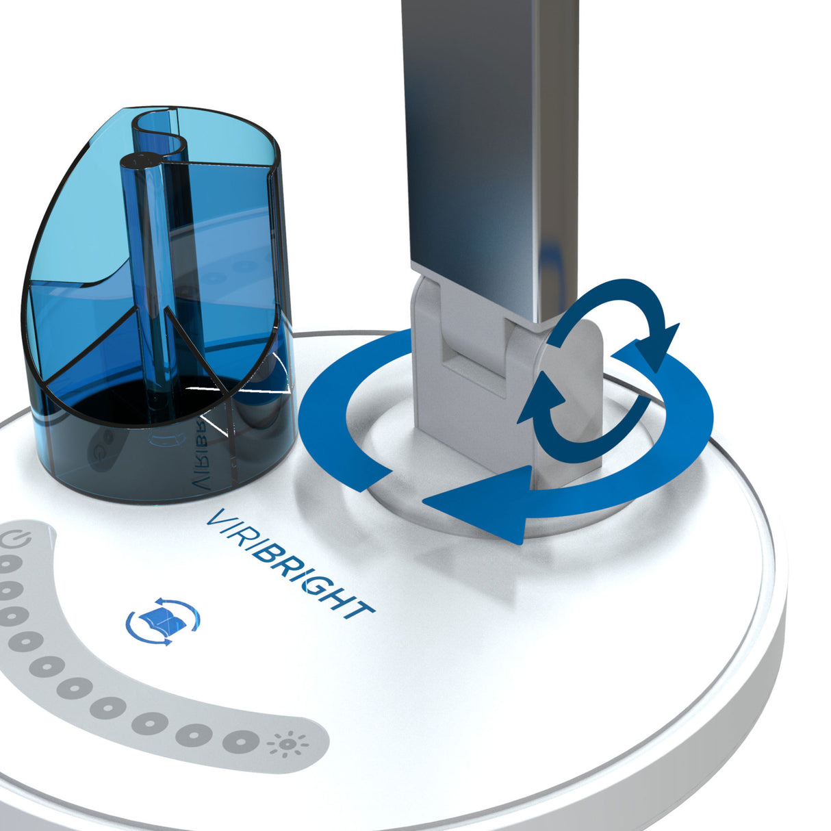 Modern LED Desk Lamp with Touch Controls & USB Charge Port by Viribright