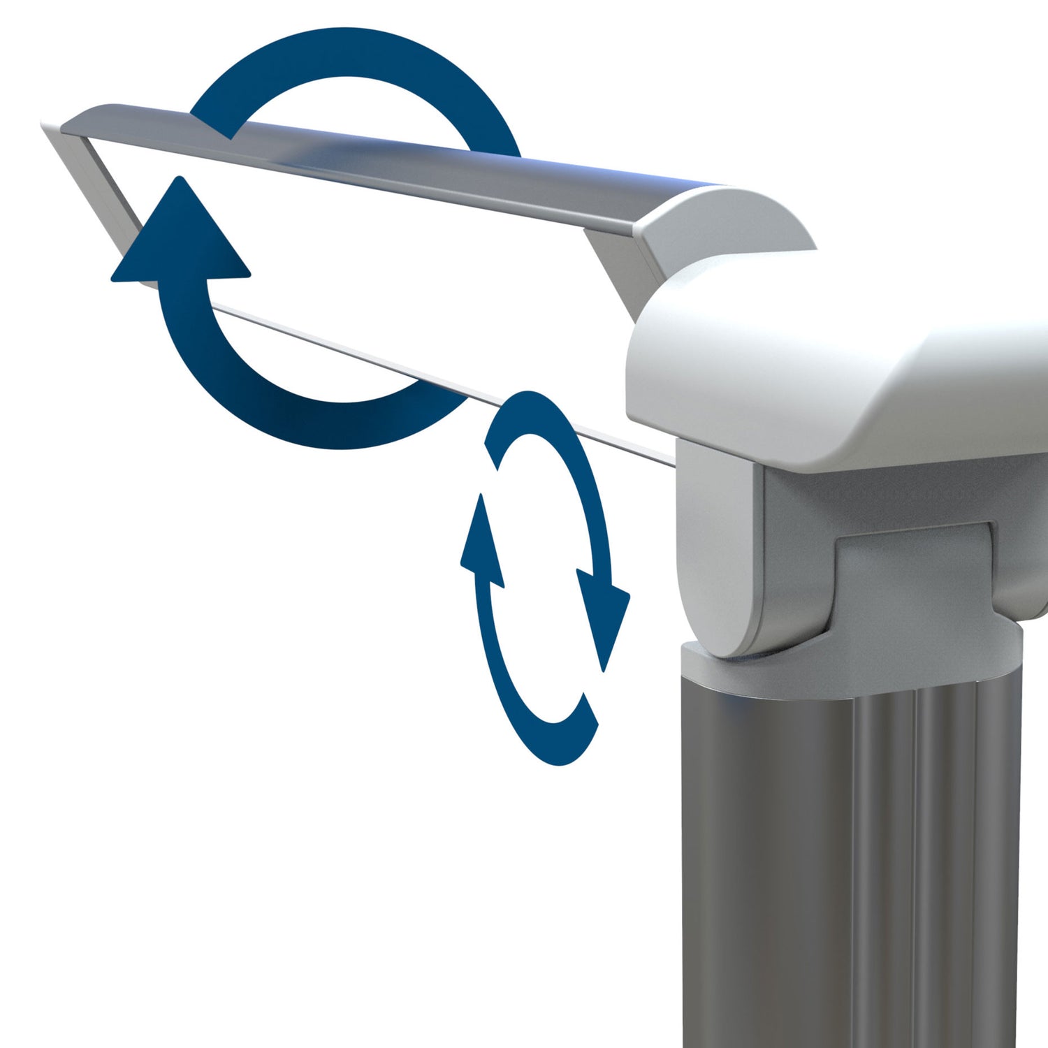 Modern LED Desk Lamp with Touch Controls & USB Charge Port by Viribright